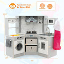 Wooden Kids Play Kitchen Playset with Realistic Lights and Sounds by LJGDeals