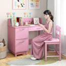 Wooden Kids Study Desk and Chair Set Student Workstation by LJGDeals