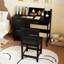 Wooden Kids Study Desk and Chair Set Student Workstation by LJGDeals