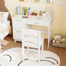 Wooden Kids Study Desk and Chair Set Student Workstation by LJGDeals