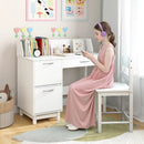Wooden Kids Study Desk and Chair Set Student Workstation by LJGDeals