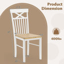 Wooden Kitchen Dining Chair Set of 2 with Rubber Wood Frame-Natural by LJGDeals