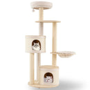 Wooden Kitten Tower with Sisal Scratching Posts and 2 Condos-Natural by LJGDeals
