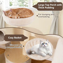 Wooden Kitten Tower with Sisal Scratching Posts and 2 Condos-Natural by LJGDeals