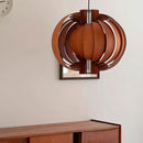 Wooden Lantern Pendant Lamp