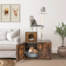 Cat Tree with Litter Box Enclosure with Cat Condo by LJGDeals