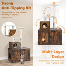 Cat Tree with Litter Box Enclosure with Cat Condo by LJGDeals