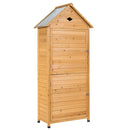 Wooden Outdoor Lockable Garden Tool Storage by LJGDeals