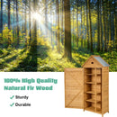 Wooden Outdoor Lockable Garden Tool Storage by LJGDeals
