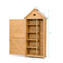 Wooden Outdoor Lockable Garden Tool Storage by LJGDeals