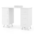 Wooden Manicure Table Nail Desk with Drawers Wrist Rest by LJGDeals