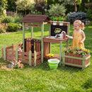 Wooden Mud Farm Playset with Planter Box and Water Pump by LJGDeals