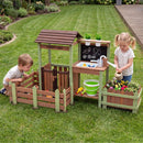 Wooden Mud Farm Playset with Planter Box and Water Pump by DirectDeals
