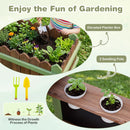 Wooden Mud Farm Playset with Planter Box and Water Pump by LJGDeals