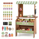 Wooden Grocery Store Playset with Chalkboard & 43 Accessories by DirectDeals