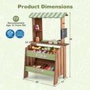 Wooden Grocery Store Playset with Chalkboard & 43 Accessories by LJGDeals