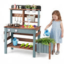 Wooden Mud Kitchen Set with Running Water Faucet Tank by DirectDeals