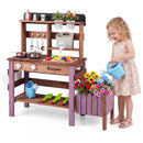 Wooden Mud Kitchen Set with Running Water Faucet Tank by DirectDeals