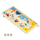 Wooden Pinball Machine with 3 Balls for Kids 8+ and Adults
