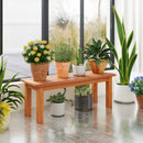 Wooden Plant Stand Outdoor Indoor Solid Wood Flower Pot Holder Display Shelf by LJGDeals