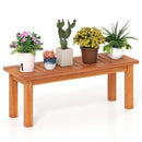 Wooden Plant Stand Outdoor Indoor Solid Wood Flower Pot Holder Display Shelf by LJGDeals