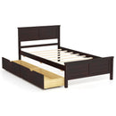 Twin Size Bed Frame with Storage Drawers by LJGDeals
