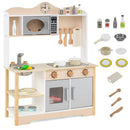 Wooden Play Kitchen Cooking Toy Playset for Kids-White by LJGDeals