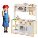 Wooden Play Kitchen Cooking Toy Playset for Kids-White by LJGDeals