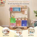 Wooden Play Kitchen Cooking Toy Playset for Kids-White by LJGDeals