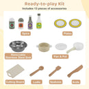 Wooden Play Kitchen Cooking Toy Playset for Kids-White by LJGDeals
