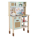 Wooden Play Kitchen for Kids with Lights and Sounds Retro Style With Accessories-Green by LJGDeals