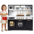 Wooden Play Kitchen for Kids with Realistic Lights and Sounds by DirectDeals