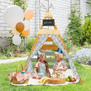 Triangle Hideaway Playhouse with Removable Chalkboard for Indoor and Outdoor by LJGDeals