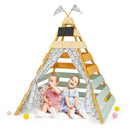 Triangle Hideaway Playhouse with Removable Chalkboard for Indoor and Outdoor by LJGDeals