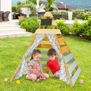 Triangle Hideaway Playhouse with Removable Chalkboard for Indoor and Outdoor by LJGDeals