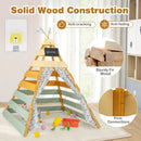 Triangle Hideaway Playhouse with Removable Chalkboard for Indoor and Outdoor by LJGDeals
