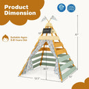 Triangle Hideaway Playhouse with Removable Chalkboard for Indoor and Outdoor by LJGDeals