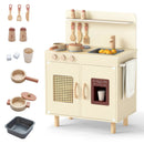 Wooden Pretend Kitchen Playset with Realistic Ice Maker by LJGDeals