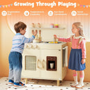 Wooden Pretend Kitchen Playset with Realistic Ice Maker by LJGDeals