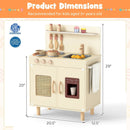 Wooden Pretend Kitchen Playset with Realistic Ice Maker by LJGDeals