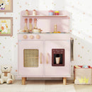 Wooden Pretend Kitchen Playset with Realistic Ice Maker by LJGDeals