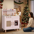 Wooden Pretend Kitchen Playset with Realistic Ice Maker by LJGDeals
