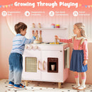 Wooden Pretend Kitchen Playset with Realistic Ice Maker by LJGDeals