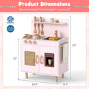 Wooden Pretend Kitchen Playset with Realistic Ice Maker by LJGDeals