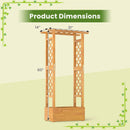 Wooden Raised Garden Bed with Lattice Trellis and Hanging Roof-Orange by LJGDeals
