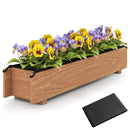 Wooden Raised Garden Bed with Drainage Holes for Vegetable Flower Herb Succulent by LJGDeals