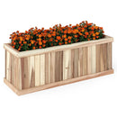 Wooden Raised Garden Bed Natural Acacia Wood Rectangular Planter Box with Drainage-Natural by DirectDeals