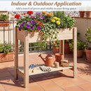 Wooden Raised Garden Bed with Legs and Storage Shelf by LJGDeals