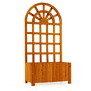 Wooden Raised Garden Bed with Trellis 48 Inch Outdoor Screen by LJGDeals