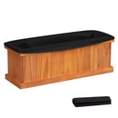 Wooden Raised Garden Bed with Drainage Holes and Liner Solid Fir Wood Planter Box by LJGDeals